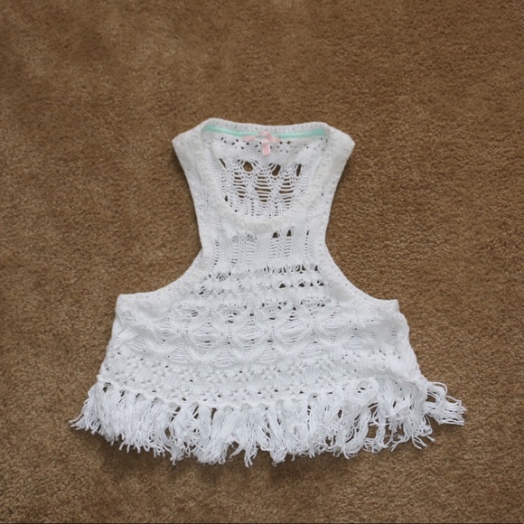 *SOLD* Racerback Crochet Crop Top - Picture 2 of 2